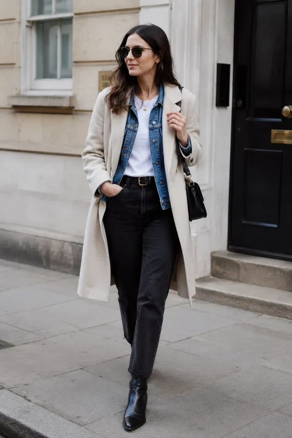 layering makes the outfit look thoughtful
